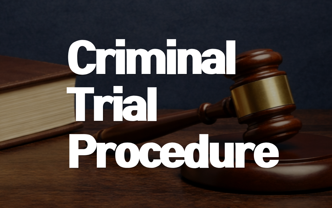 Criminal Trial Procedure in Korea : What Happens After Indictment?
