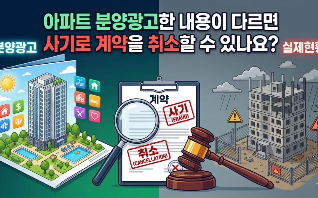 허위 과장 분양광고 ‘기망’ 을 이유로 계약을 취소할 수 있을까?