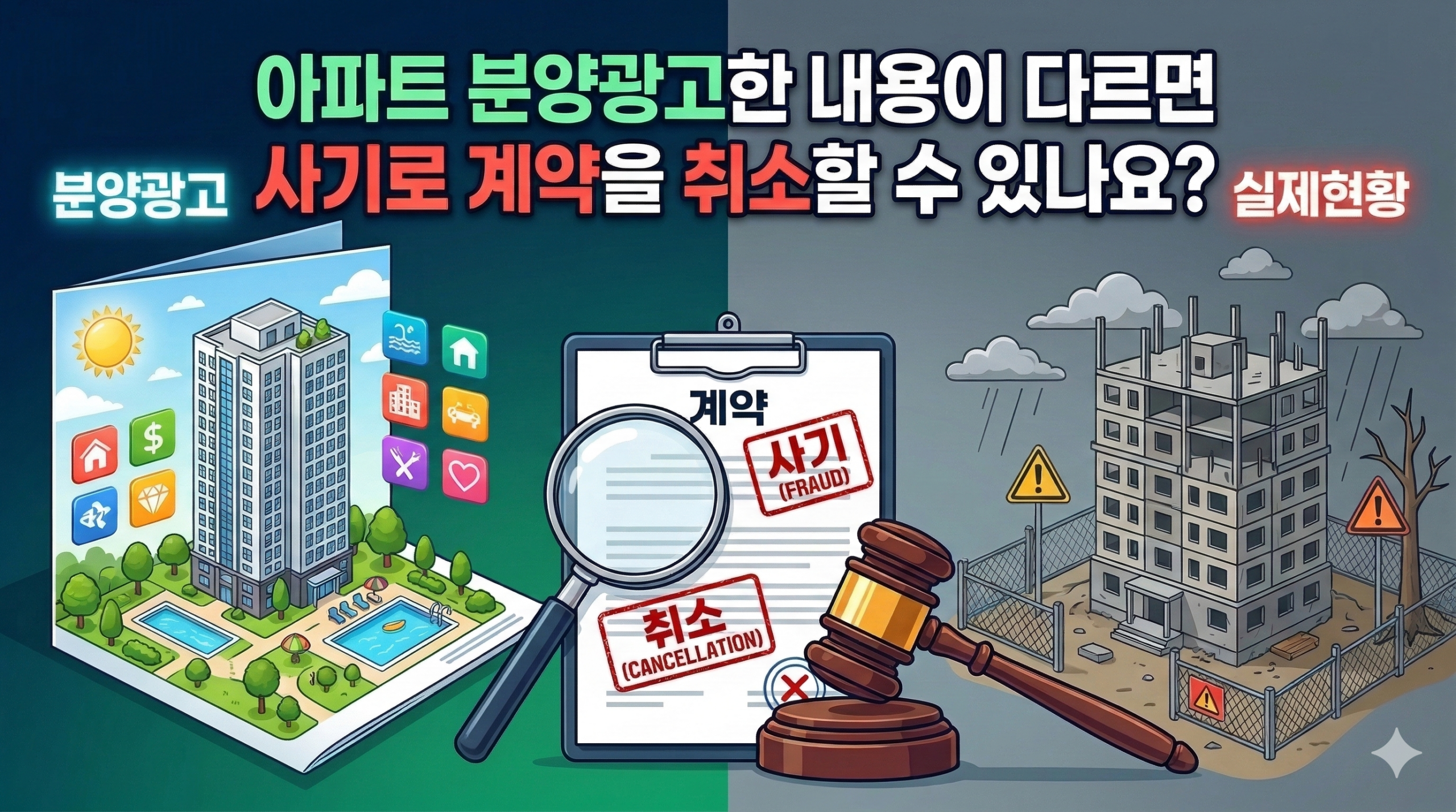 아파트 상가 분양계약 사기 취소 기망행위 과장광고 분쟁 기준