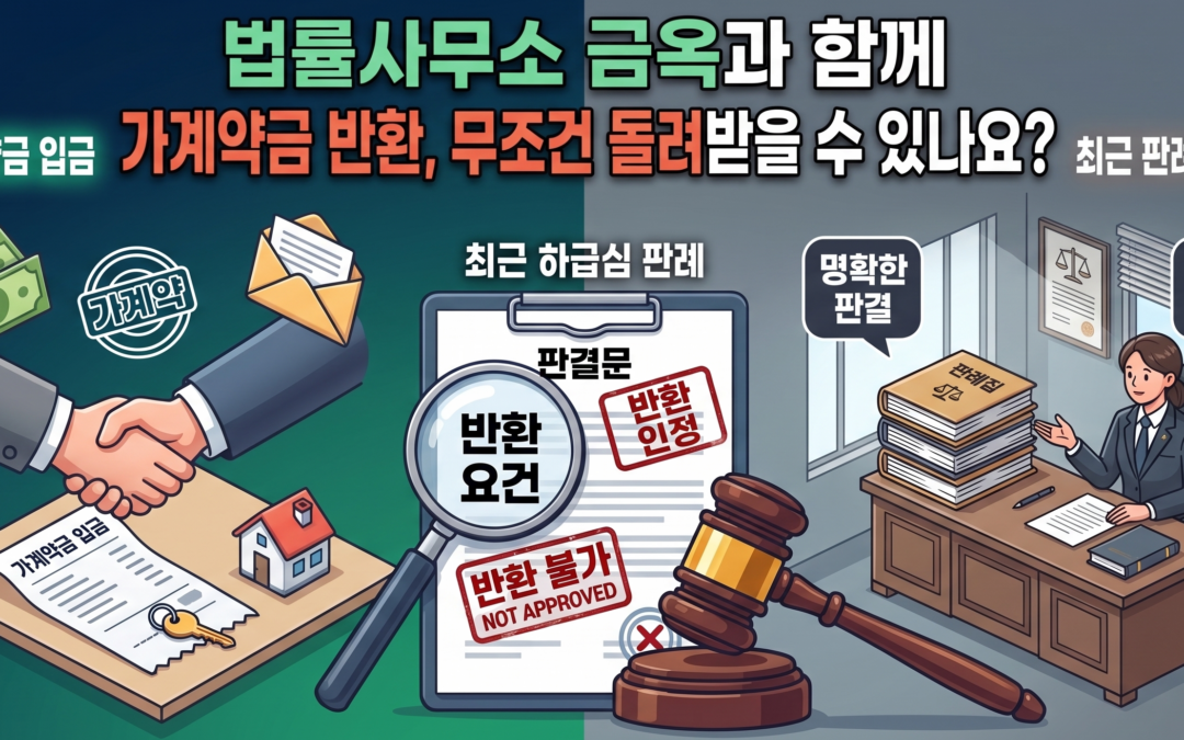 판례를 통하여 알아보는 가계약금 몰취와 배액배상(2)