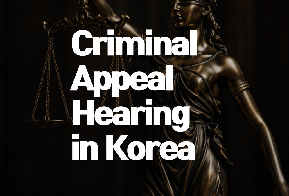 Criminal Appeal Hearing in Korea: What Happens After the Appeal Brief?