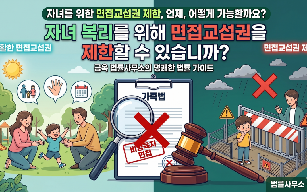 면접교섭권을 제한하거나 배제할 수 있는 기준과 자녀의 복리