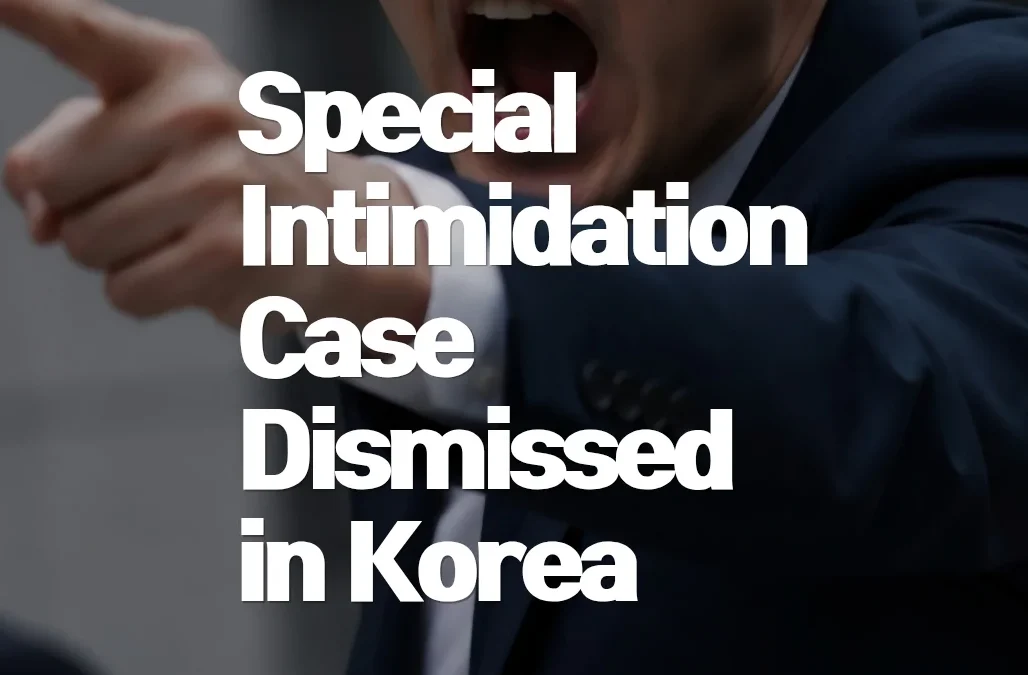 Special Intimidation Case Dismissed in Korea: Successful Retaliatory Driving Defense